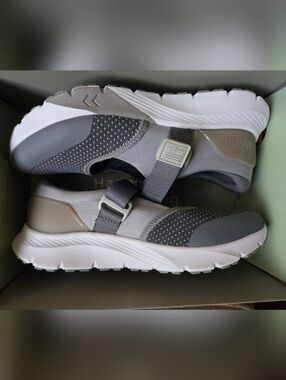 Alegria Gray Slip-On Athletic Comfort Sneakers